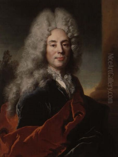 Portrait Du Marquis D'havrincourt Oil Painting by Nicolas de Largilliere