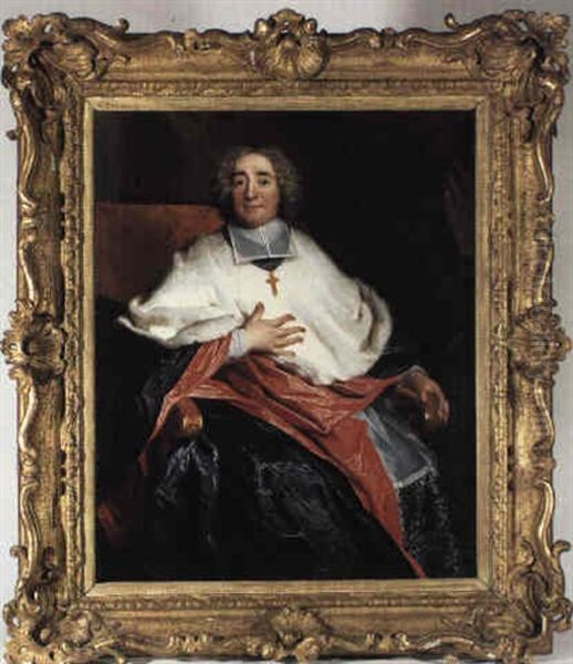 Portrait De Gaspard Charles-guillaume De Vintimille, Eveque De Marseille Oil Painting by Nicolas de Largilliere