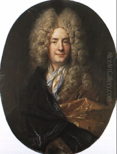 Portrait D'un Gentilhomme Oil Painting by Nicolas de Largilliere