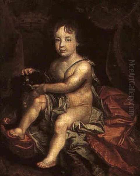 Portrait Of Prince James Francis Edward Stuart As A Child Oil Painting by Nicolas de Largilliere