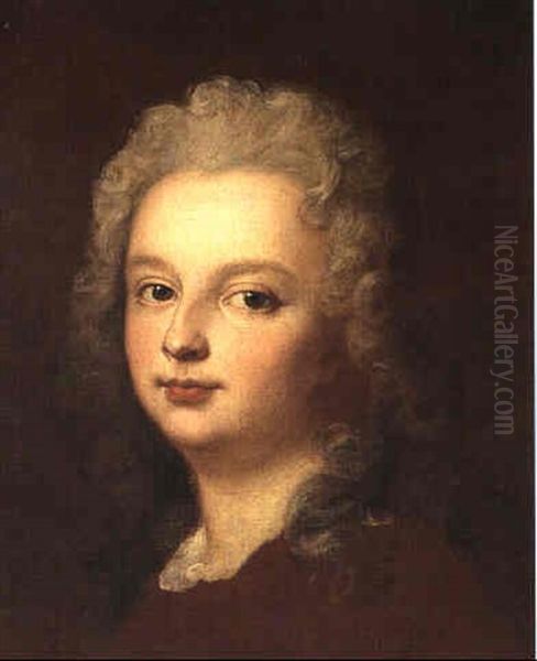 Portrait Of A Young Boy, Possibly Louis Xv Oil Painting by Nicolas de Largilliere