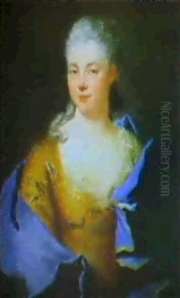 Portrait Of A Lady Oil Painting by Nicolas de Largilliere