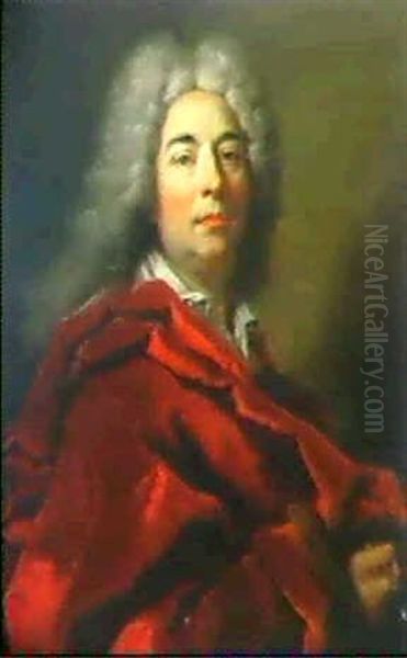 Autoportrait De L'artiste Oil Painting by Nicolas de Largilliere