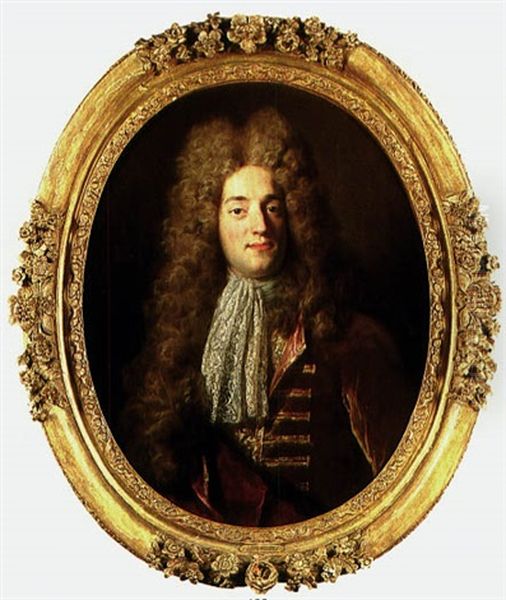 Portrait Of A Gentleman, Said To Be The Marquis De Las Cases Oil Painting by Nicolas de Largilliere