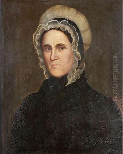 Portrait Of Mary Shurtliff Oil Painting by Zedekiah Belknap