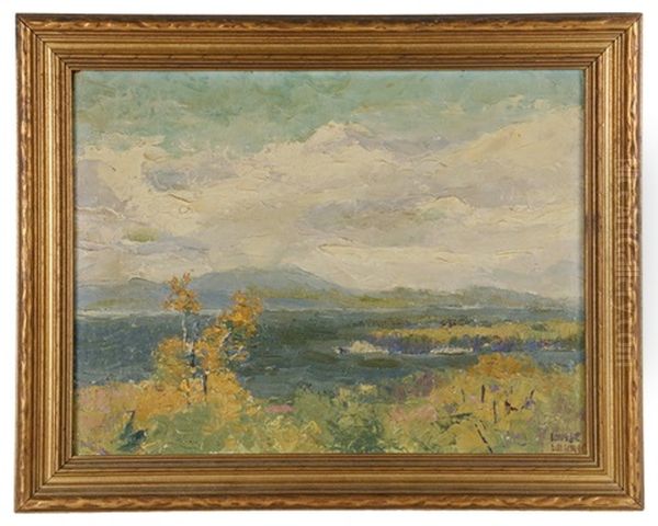 Lake Champlain, Vermont Oil Painting by Louise Alexander Larned