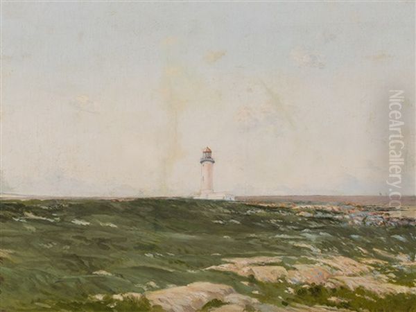 Faro De Punta Carretas Oil Painting by Ernesto Laroche