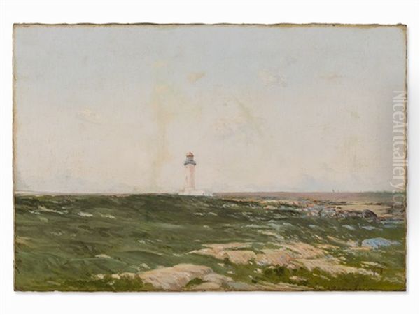 Faro De Punta Carretas Oil Painting by Ernesto Laroche