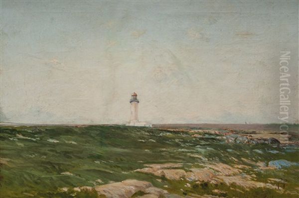 Faro De Punta Carretas Oil Painting by Ernesto Laroche