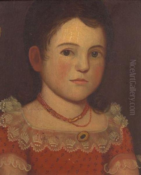 Early Portrait Of Francis Elizabeth Swift Oil Painting by Zedekiah Belknap