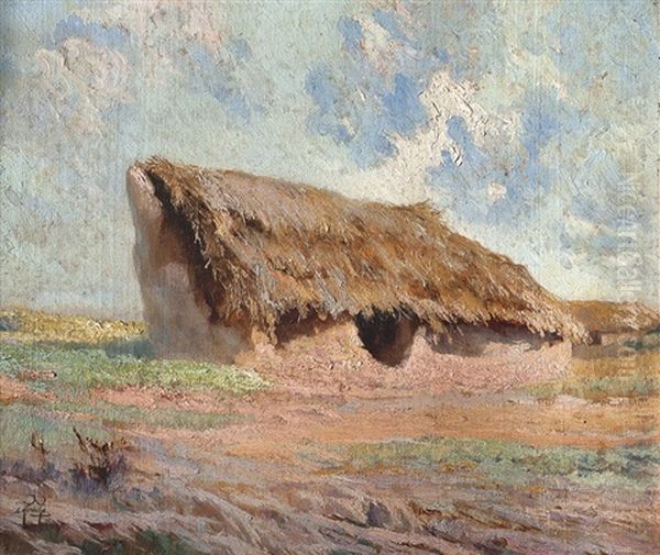 Rancho De Barro Oil Painting by Ernesto Laroche