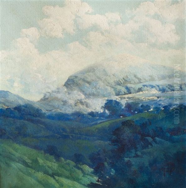 Paisaje Con Montanas Oil Painting by Ernesto Laroche