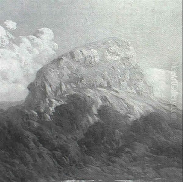 Cerro De La Frontera Oil Painting by Ernesto Laroche