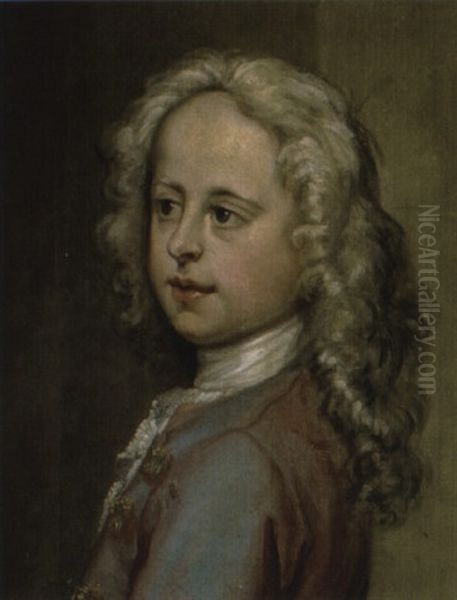 Portrait Of A Young Boy Oil Painting by Marcellus Laroon the Younger