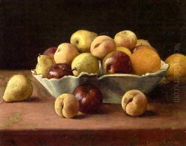 Still Life Of Fruit Oil Painting by Ludger Larose