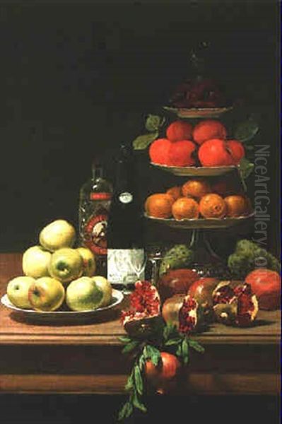 Bodegon Oil Painting by Jose de Larrocha Gonzalez