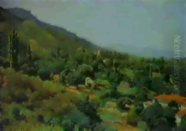 Vista De Granada Oil Painting by Jose de Larrocha Gonzalez