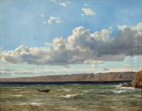 Die Kuste Bei Marseille Oil Painting by Emanuel Larsen