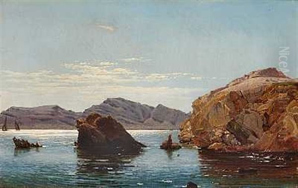 Kysten Ved Enlaume, Frankrig Oil Painting by Emanuel Larsen