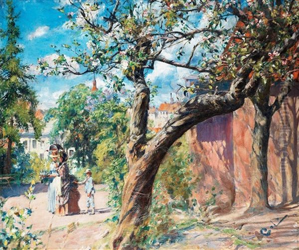 Frammande Nr 2 Oil Painting by Carl Olof Larsson