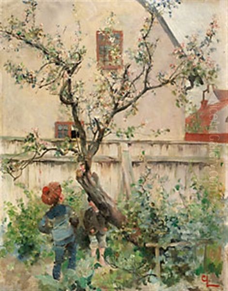 Appeltradet Oil Painting by Carl Olof Larsson