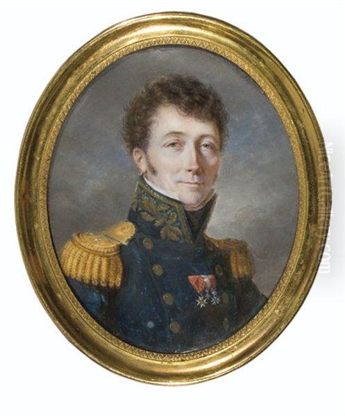 Joseph-gaspard, Comte D'hoffelize Oil Painting by Andre Leon Larue