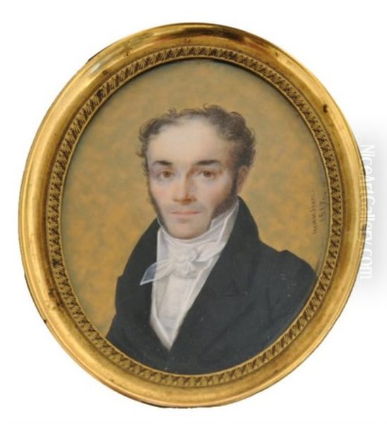 Portrait De Louis Paquet, Fondateur De La Compagnie Maritime Paquet Oil Painting by Andre Leon Larue