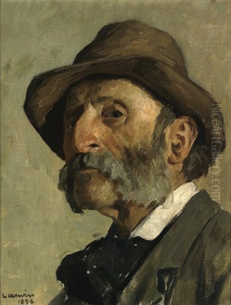 Mannerportrait Oil Painting by Hans Larwin