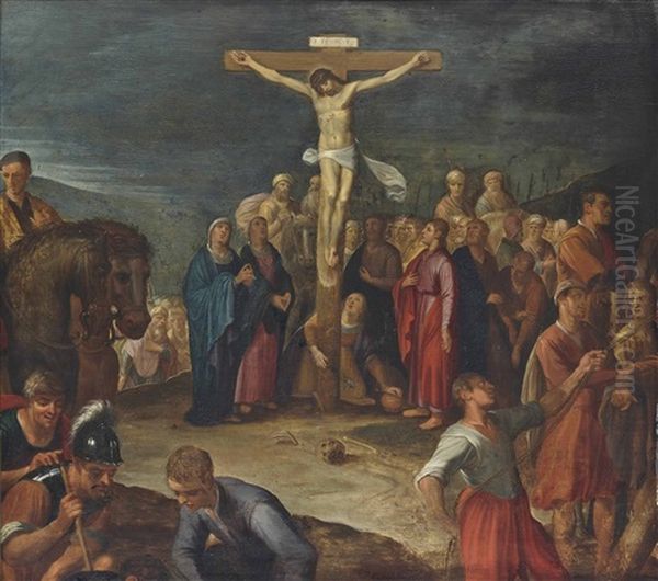 The Crucifixion Oil Painting by Pieter Lastman