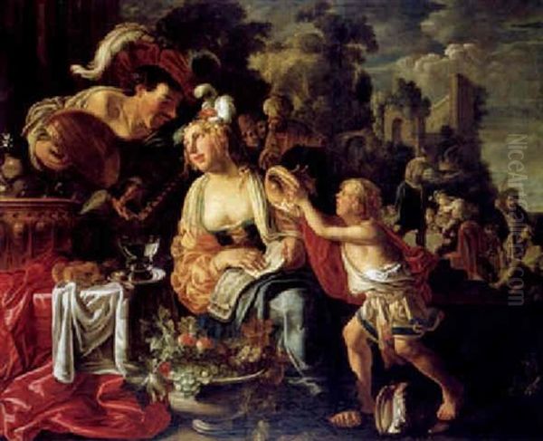 Eine Allegorie Der Armut Und Des Reichtums (?) Oil Painting by Pieter Lastman