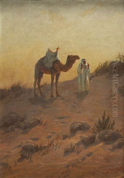 In The Desert About Maan (jordan) Oil Painting by Aleksander Laszenko