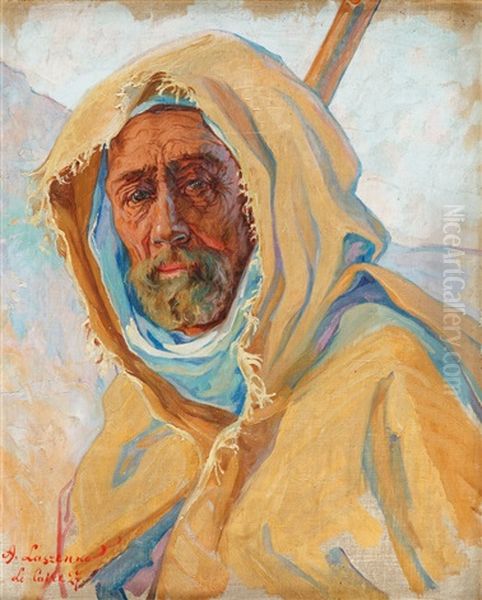 Arab Z Kairu Oil Painting by Aleksander Laszenko