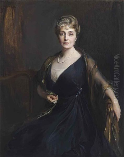 Lady Orr-lewis, Nee Maude Helen Mary Booth Oil Painting by Philip Alexius De Laszlo