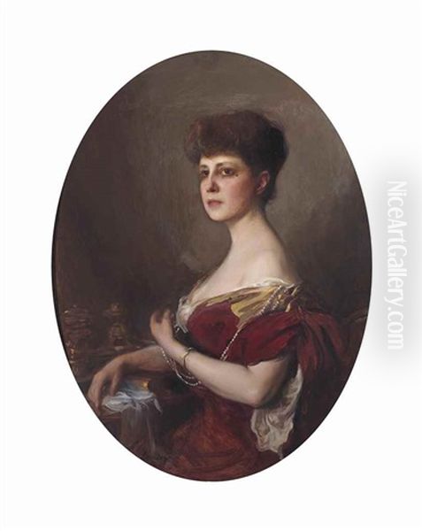 La Comtesse Jean De Castellane, Nee Mademoiselle Dorothee De Talleyrand Perigord Oil Painting by Philip Alexius De Laszlo