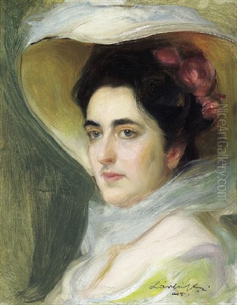 Portrait Der Grafin Matilde (estelle Klementine) Dezasse De Petit-verneuille Oil Painting by Philip Alexius De Laszlo