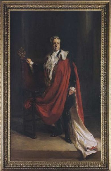 Portrait Of William Lever, First Viscount Leverhulme Oil Painting by Philip Alexius De Laszlo