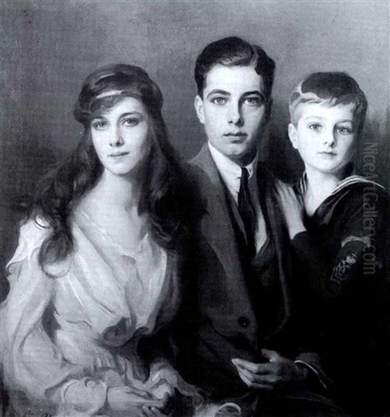 Family Portrait by Philip Alexius De Laszlo