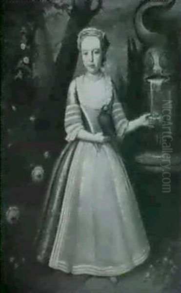 Portrait Of Elizabeth Kettle (1730-1800) Wife Of John Scott Oil Painting by James Latham