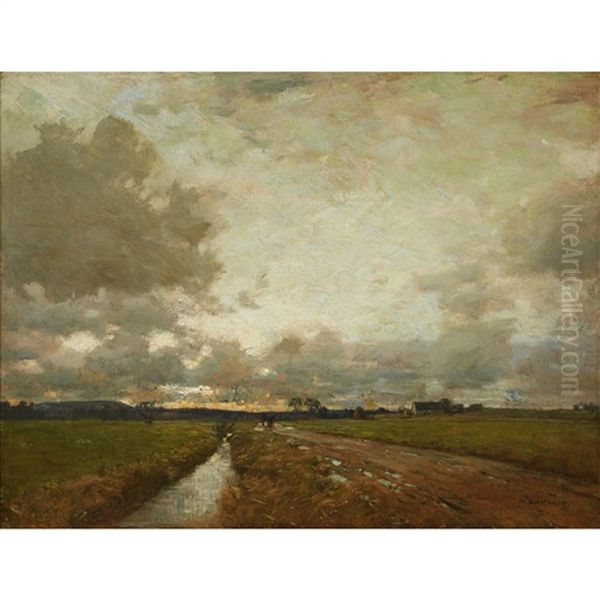 Twilight After The Storm Oil Painting by William Langson Lathrop