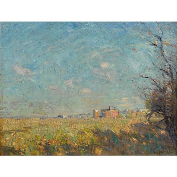 The Distant Town Oil Painting by William Langson Lathrop