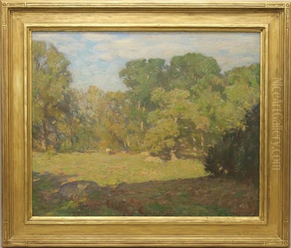 Forest Glade Oil Painting by William Langson Lathrop