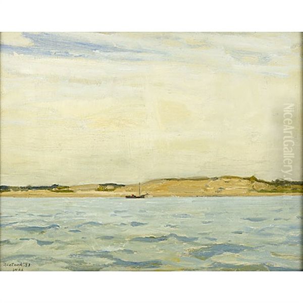 Gray Day, Montauk Oil Painting by William Langson Lathrop