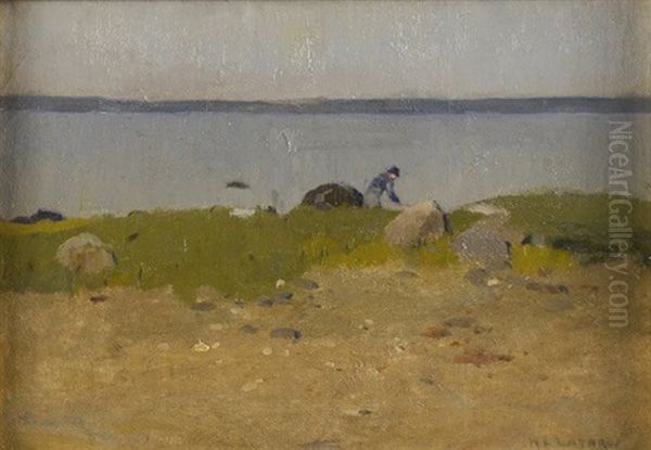 North Shore, Long Island Oil Painting by William Langson Lathrop