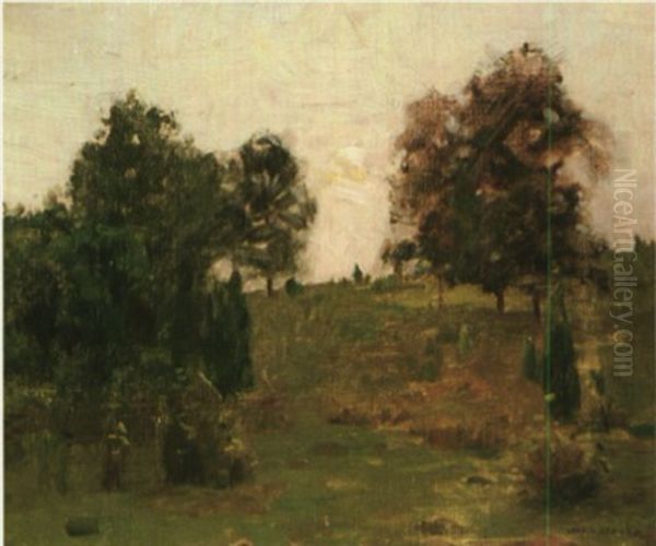 Old Pasture Swale Oil Painting by William Langson Lathrop