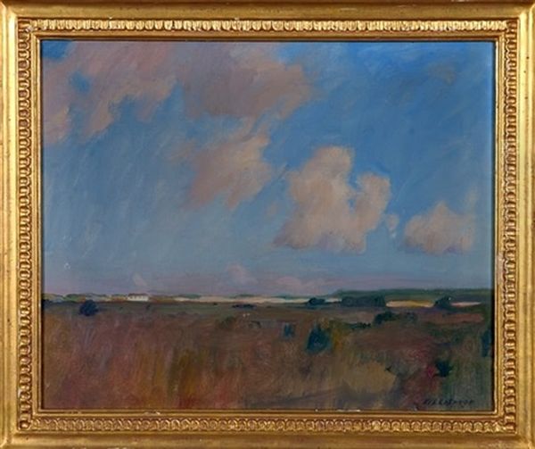 Clouds, Montauk Landscape Oil Painting by William Langson Lathrop