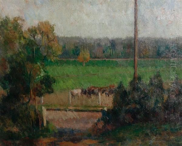 Cows At Rodwell Oil Painting by Graham Bell