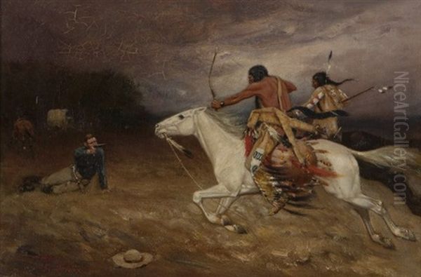 Desperate Stand Oil Painting by Gaspard Latoix