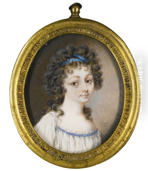 Portrait Of A Lady Oil Painting by Alexandre de Latour