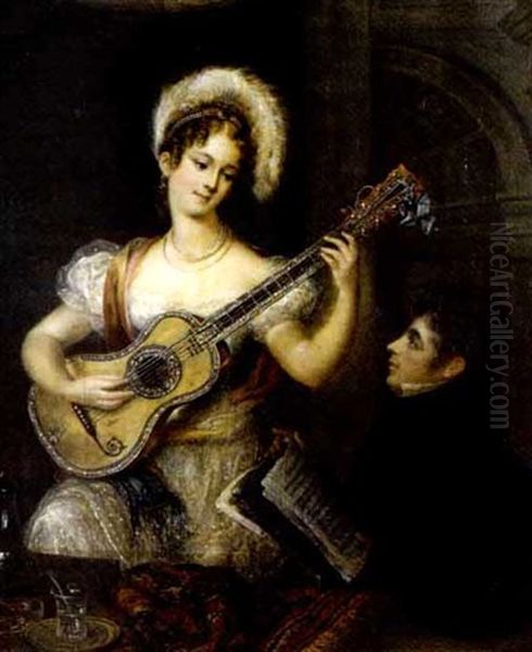 Le Concert Galant Oil Painting by Marie Latour