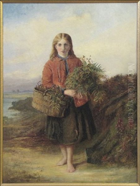 Highland Girl Oil Painting by Robert Scott Lauder